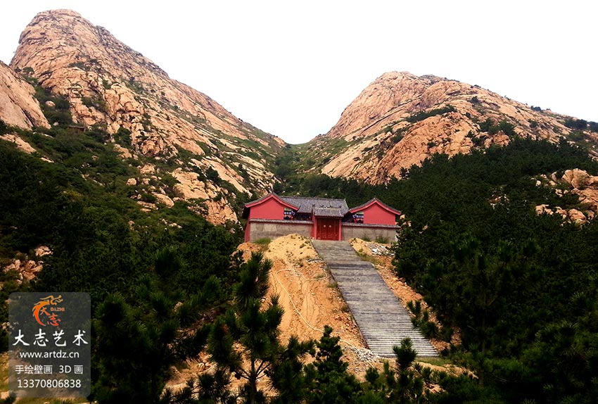【寺庙】平度两目山寺庙厢房-和玺彩画