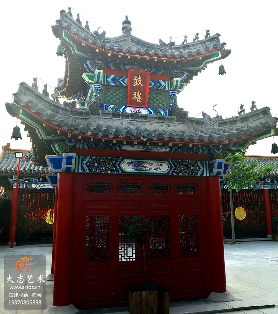 【寺院】蓬莱观音苑-旋子彩画和玺彩画