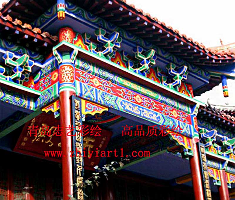 【寺院】安徽瑞云寺-旋子彩画