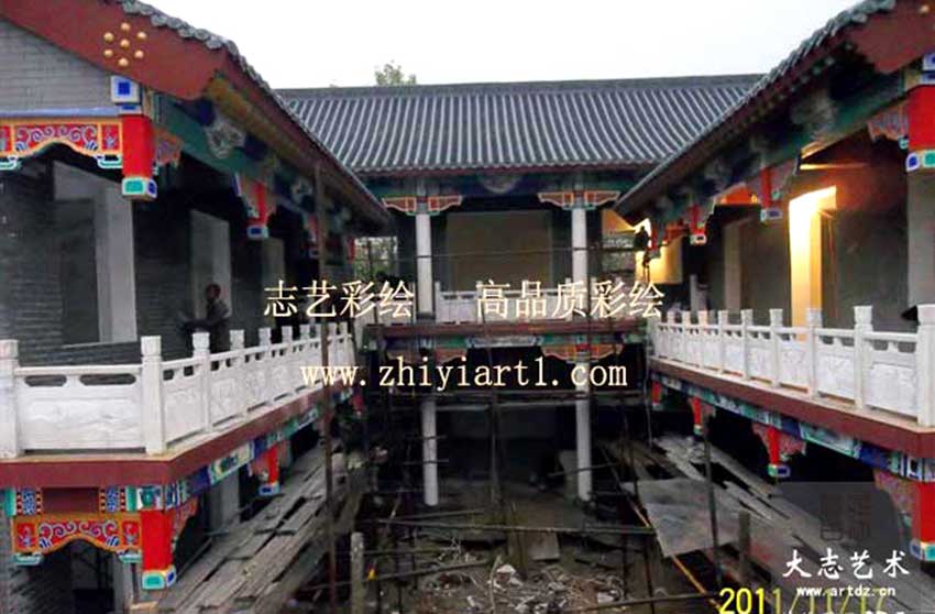 【四合院】北京三岔口四合院-苏式彩画