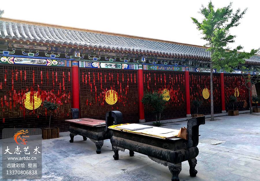 【寺院】蓬莱观音苑-旋子彩画和玺彩画
