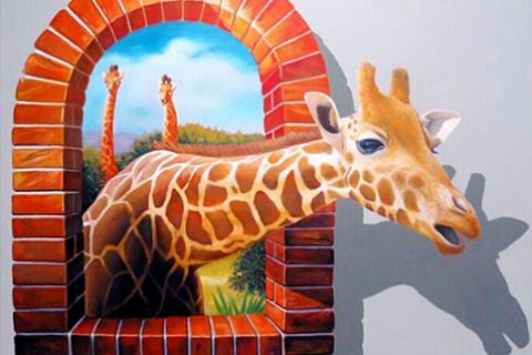 【3d画】济南商场走廊-3d立体画