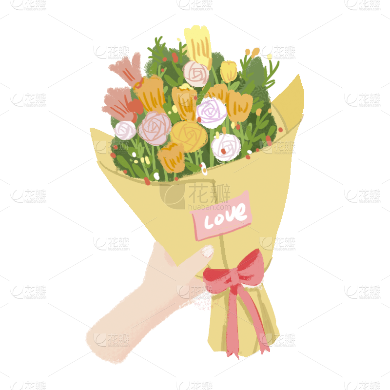 墙绘素材丨花卉绿植插画2