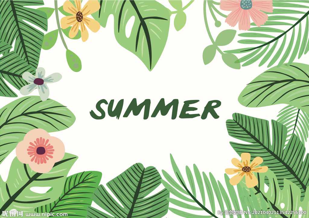 墙绘素材丨花卉绿植插画2