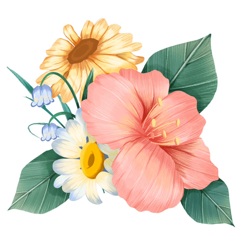 墙绘素材丨花卉绿植插画2