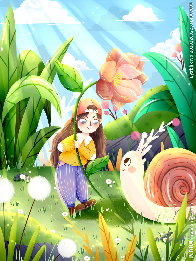 墙绘素材丨花卉绿植插画2