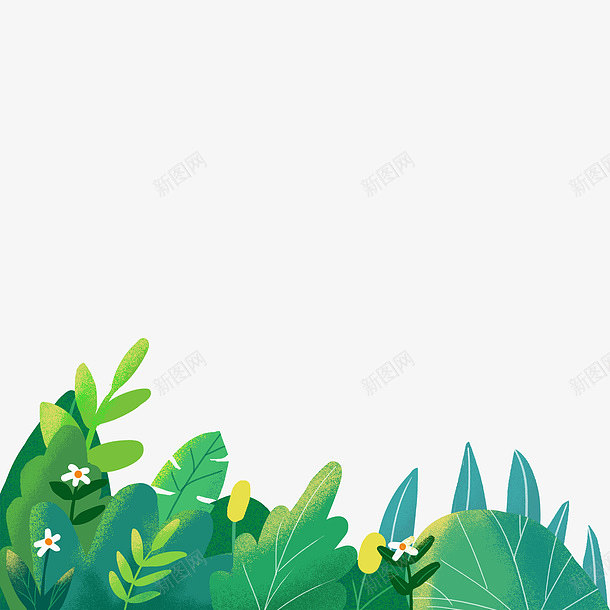 墙绘素材丨花卉绿植插画1