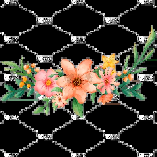 墙绘素材丨花卉绿植插画2