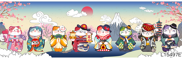 墙绘素材丨日料寿司3